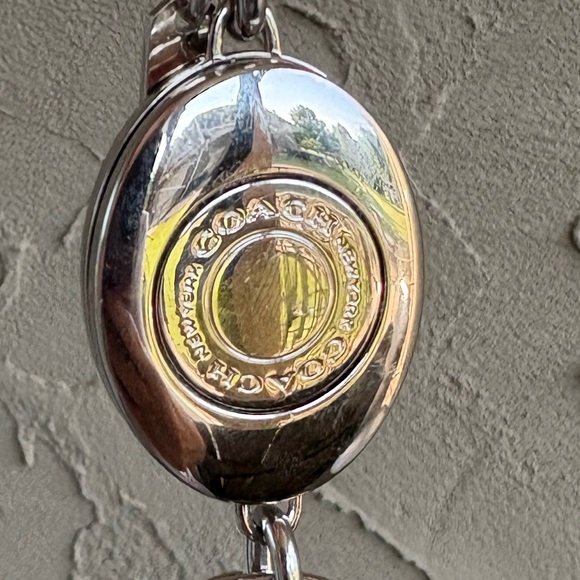 Coach Hadley Striped Valet Key FOB EUC - Picture 3 of 6